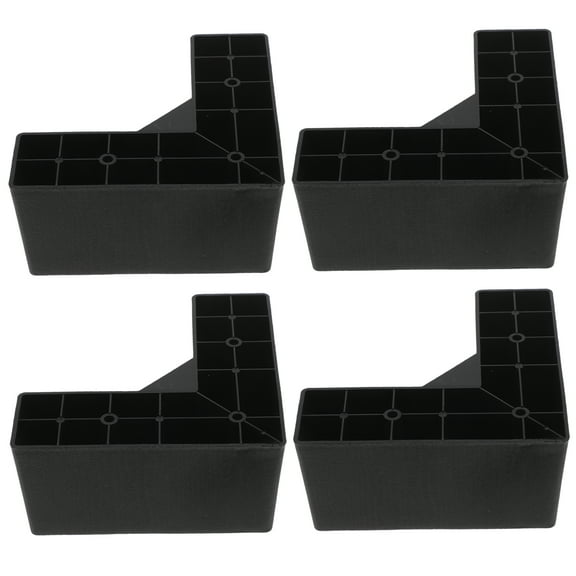 4 Pcs Plastic Sofa Legs Bed Lift Feet Furniture Foot Pads Table Risers for Desk Heavy Duty