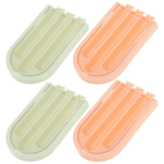 4 Pcs Plastic Storage Needle Box Sewing Needles Case Pin Holder Container Crafts Tool