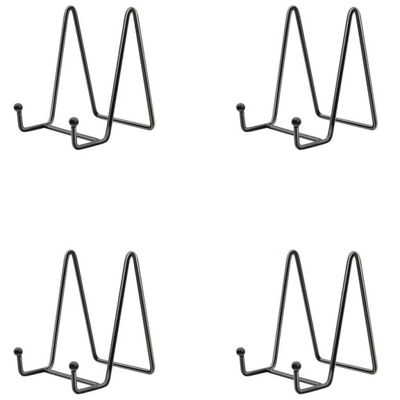 4 Pcs Plate Stands For Display,Plate Holder Easel,Metal Display Stand,Table Top Display Easels,Plate Holders Display Stands For Picture Stands,Book Stands For Display,Decorative Plate,6.1 in
