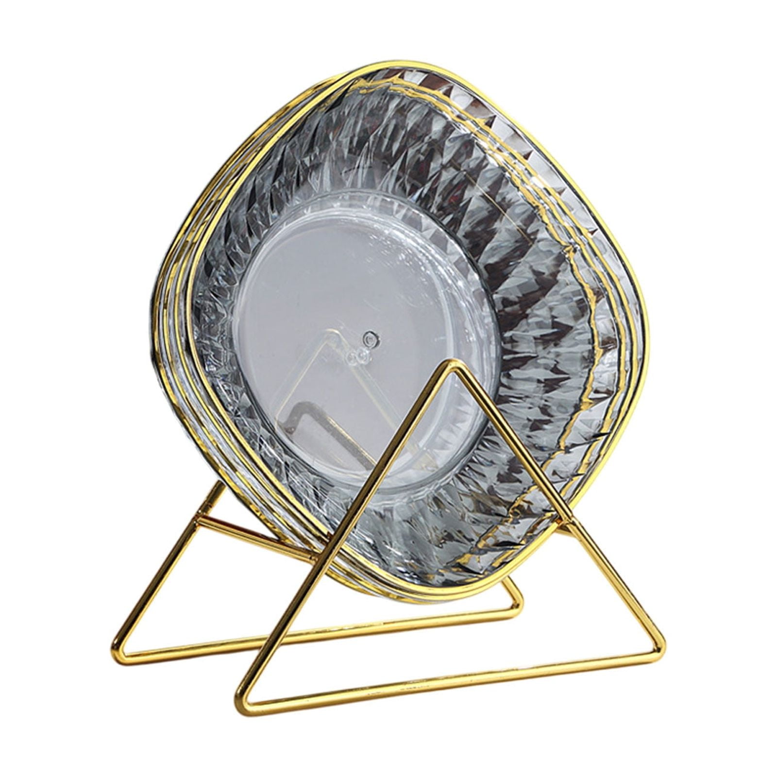 4 Pcs Plates and Place Plate Holder Set, Metal Rack Dinnerware Display ...