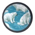 thumbnail image 1 of 4 Pcs Polar Bear Knobs for Kitchen Cabinet Cupboard Dresser Bookcase Drawer Pulls Handles Round Home Decor, 1 of 8