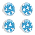 thumbnail image 1 of 4 Pcs Polar Bear Knobs for Kitchen Cabinet Cupboard Dresser Bookcase Drawer Pulls Handles Round Home Decor, 1 of 5