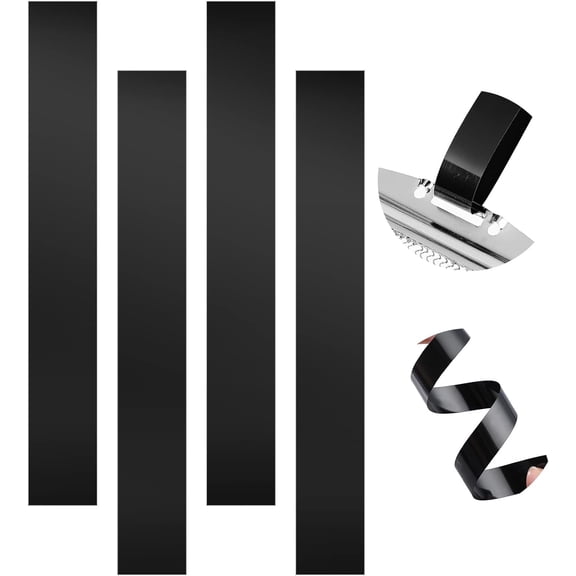 4 Pcs Polyester Film Snare Straps Black Wire Snare Drum Strip Wire Trapping Kit Wire Belt for 14 Inch Drum