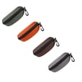 thumbnail image 1 of 4 Pcs Portable Eyeglasses Case, Travel Clamshell Hard Sunglasses Case with Belt Clip Zipper Sports Glasses Case with Carabiner, 1 of 6
