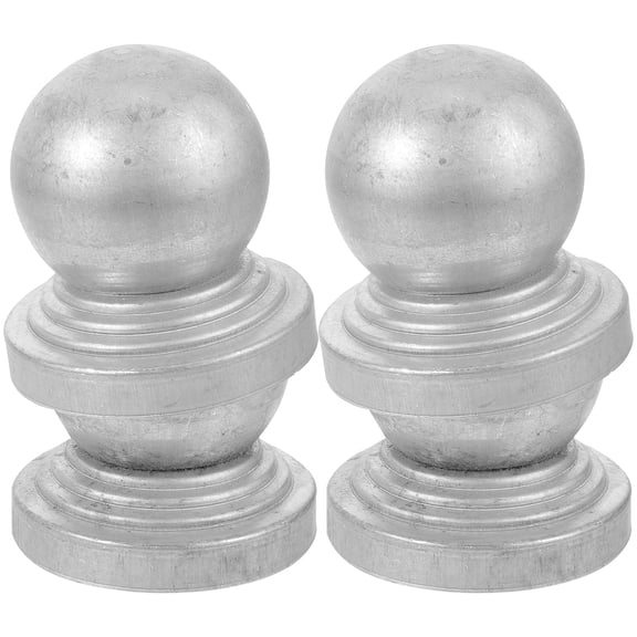 4 Pcs Fence Post Caps Guardrail Accessories Fence Parts Fence Post Covers Iron Caps for Fence