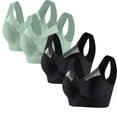 thumbnail image 1 of 4 Pcs Posture Correcting Bras for Women Plus Size Bras No Underwire Bras Breathable Comfortable Full Coverage Bra, 1 of 4