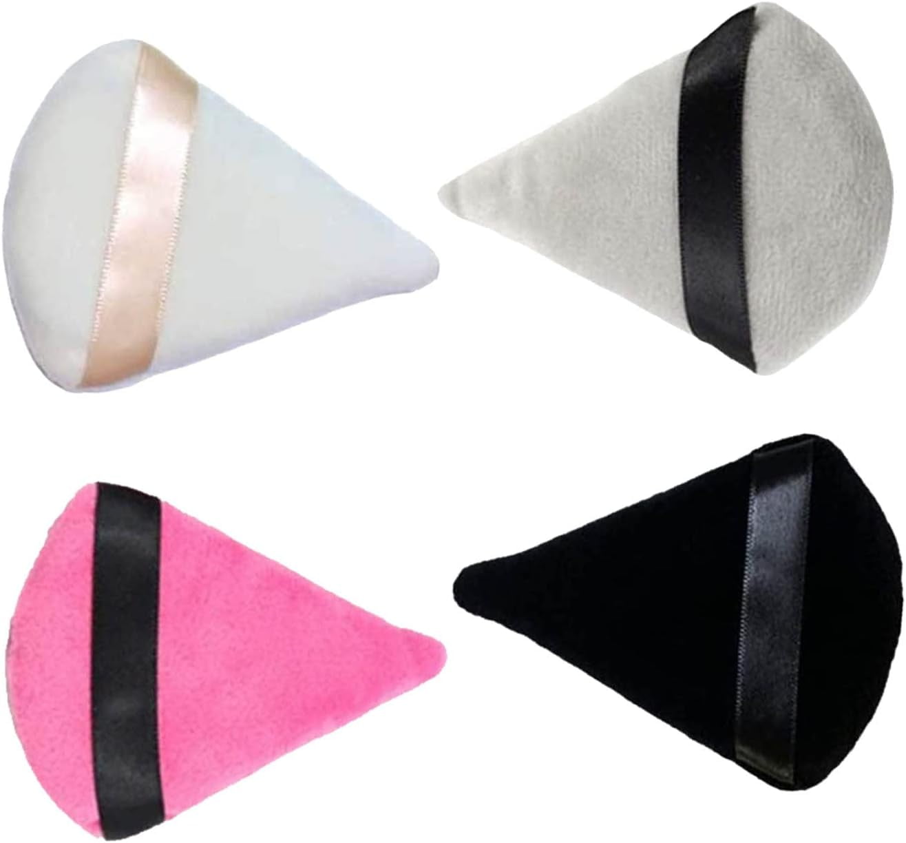 4 Pcs Powder Puffs Reusable Makeup Blending Puffs Triangle Powder ...