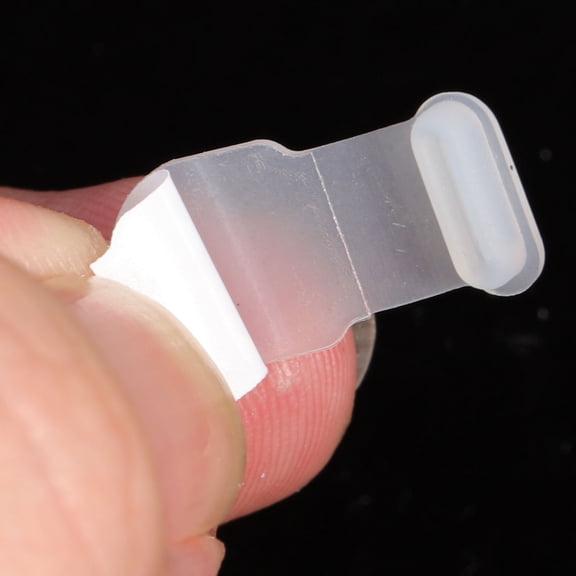 FOMIYES 4-Pack White Adhesive Plugs for Phone Charging Port and Dust Prevention