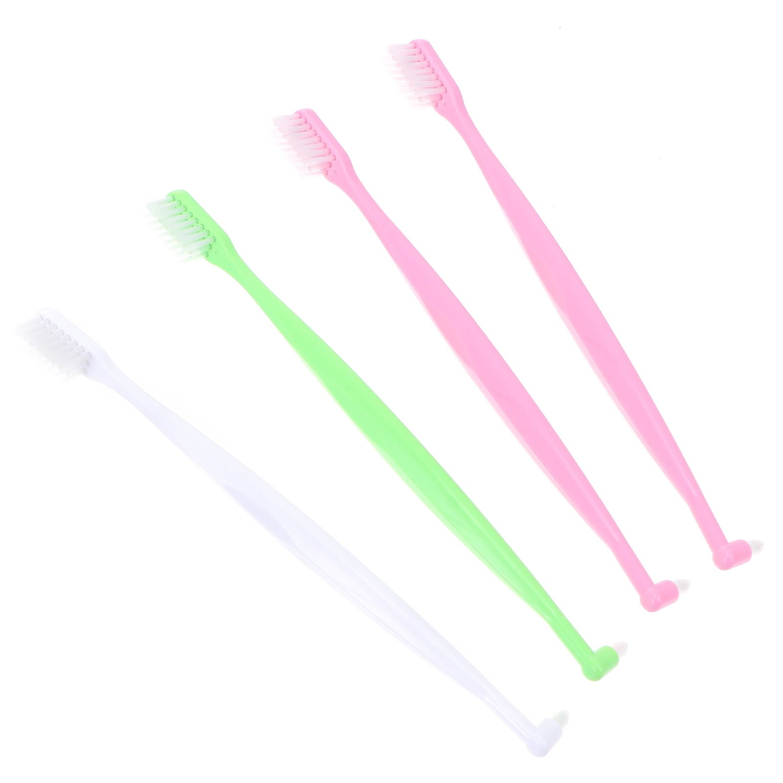 Zonh 4 Pcs DoubleHeaded Wisdom Tooth Brush Conical Interdental