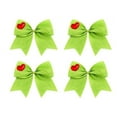 thumbnail image 1 of 4 Pcs Pre-Tied Lime Green Bow Christmas Tree Decorations for Garland Wreaths Home Front Door Party Winter Holiday Decor, 1 of 5