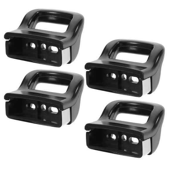 EXHUMKY 4-Pack Black Plastic Replacement Pot Side Handles Pan Handle Set for Cookware