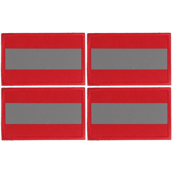 4 Pcs Professional Clothing Safety Patch Outdoor Clothes Reflective Patch Backpack Reflective Patch