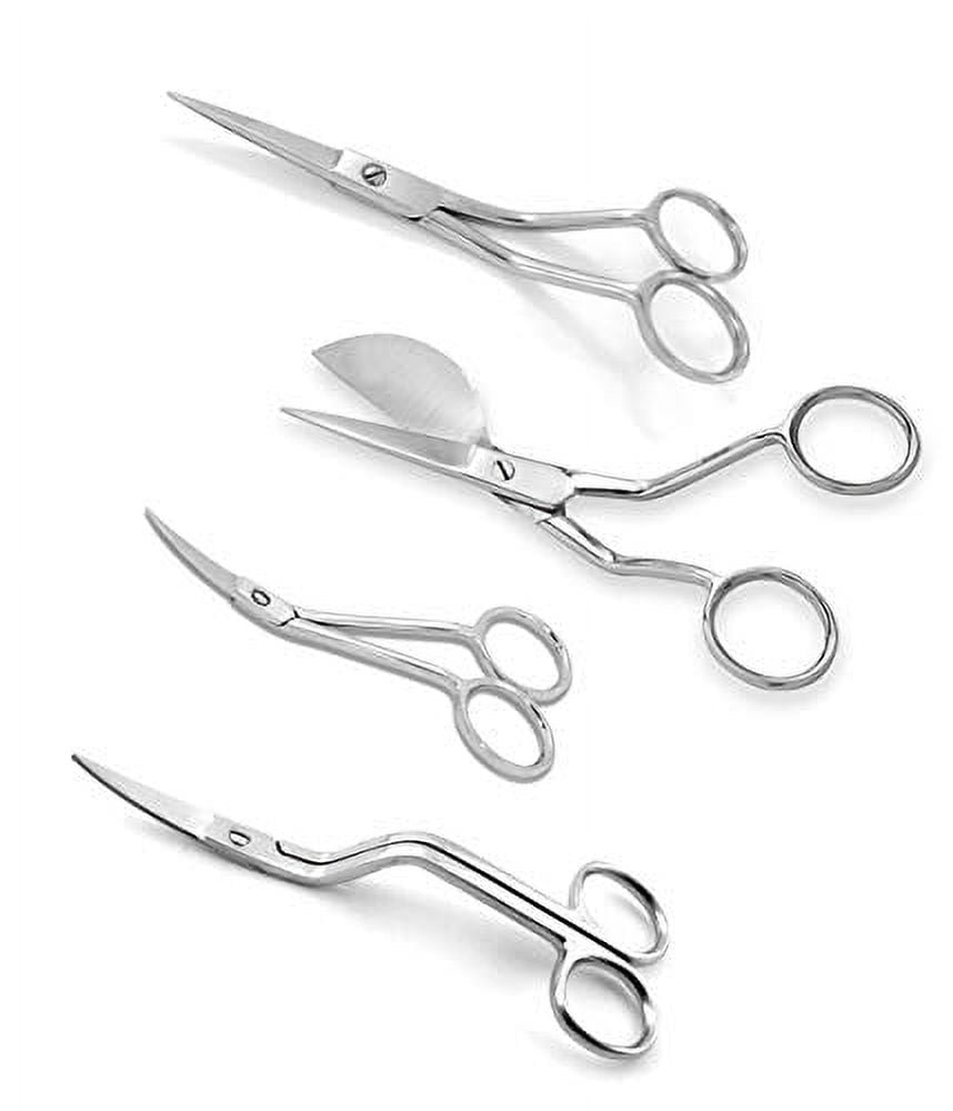 4 Pcs Professional Embroidery Duckbill Applique Scissors - Stainless Steel