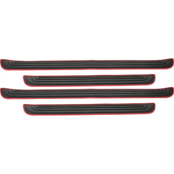 WRISTBIQUE Door Sill Guard Door Sill Protectors Black with for Car Owners Daily Use 4pcs