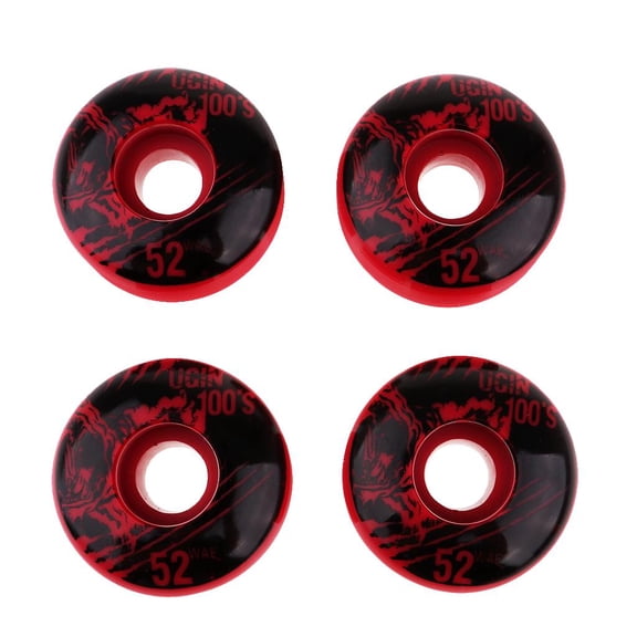 4 Pcs Pu Skating Skate Wheels Air Replacement Accessories Red