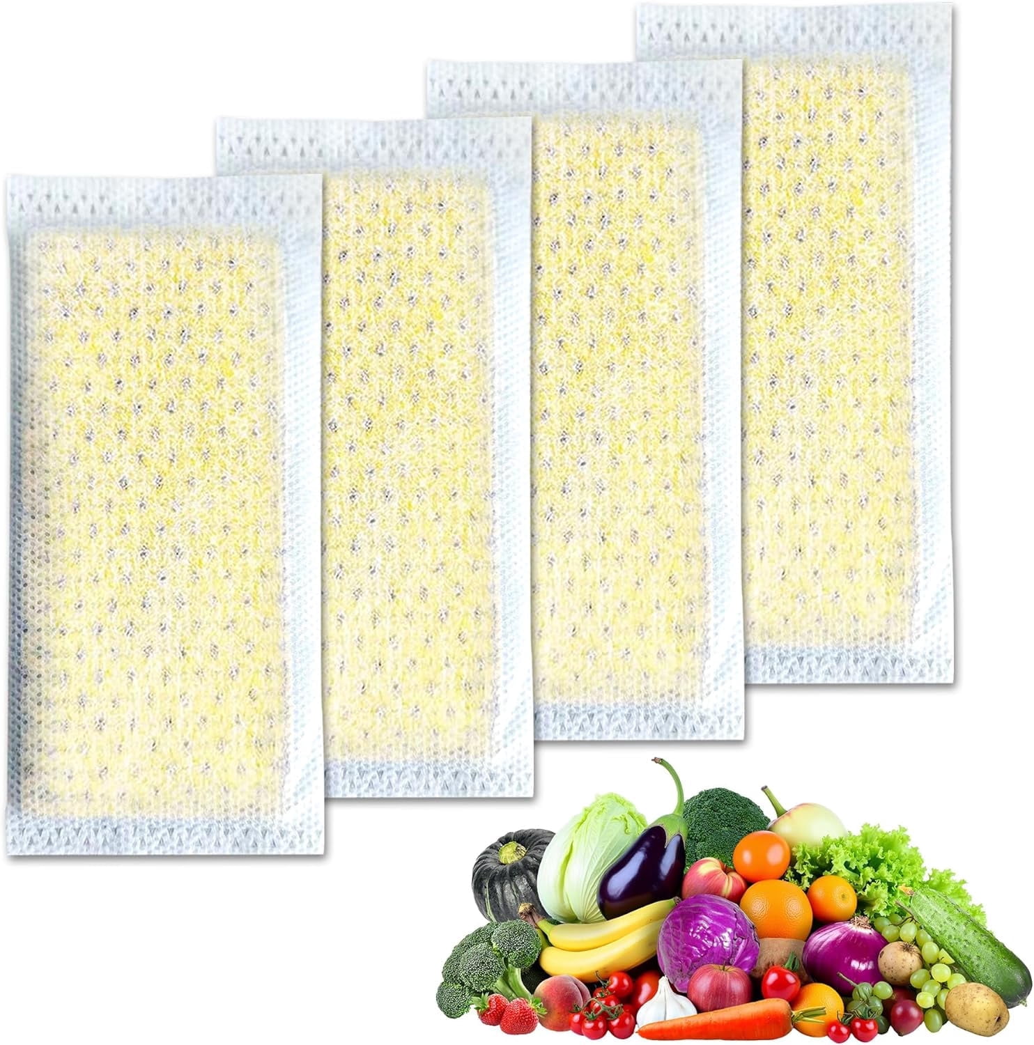 Refill Filter 4 Pcs PureAir PK-2 Refill Filter Replacement for Frigidaire Produce ...