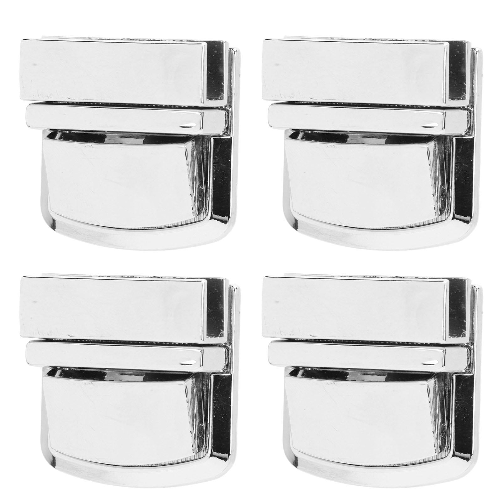 4 Pcs Purse Lock Catch Silver Purse Thumb Lock Buckle Fasteners Wallet