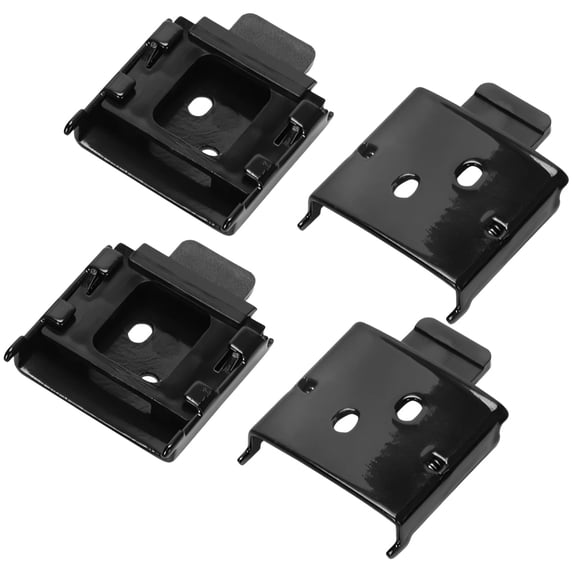 4 Pcs Quick Installation Roller Blind Mounting Brackets, Heavy Duty Steel Outdoor Shade Hardware Accessory, Universal Multi-Hole Design for Window Curtain Blinds