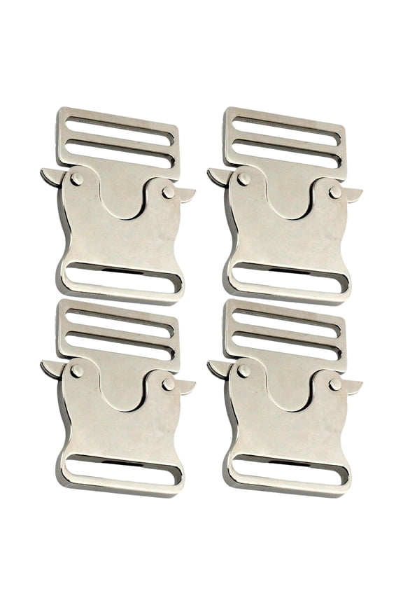 4 Pcs Quick Side Release Buckles Webbing Bag Clip Replacement Buckles For Backpacks Belts Leashes And Harnesses