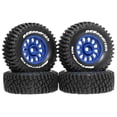 thumbnail image 1 of 4 Pcs RC Car Tires RC Wheels and Tires 1/14 1/16 Scale Universal Wheel Hubs Upgrade Alloy Material for Model Racing, 1 of 9