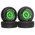 thumbnail image 1 of 4 Pcs RC Car Tires Sturdy Replacement Wheels for RC Trucks Universal Wheel Hubs Upgrade Alloy for Off Road 1/16 Models, 1 of 7