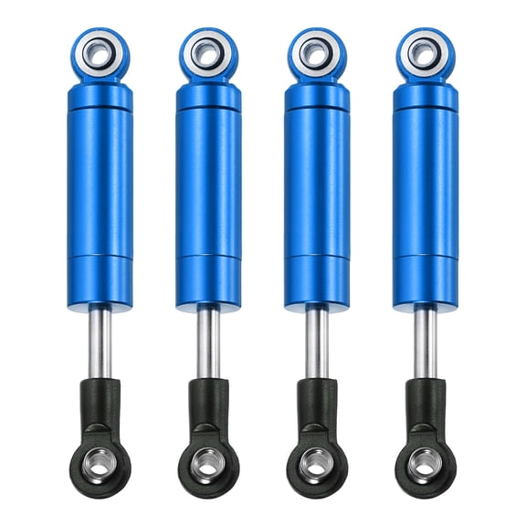 4 Pcs RC Shock Absorber 1/10 62mm Internal Spring Oil Shock Absorber Dampers for 1/10 RC Car Crawler Racing Truck Upgrade Parts, Dark Blue