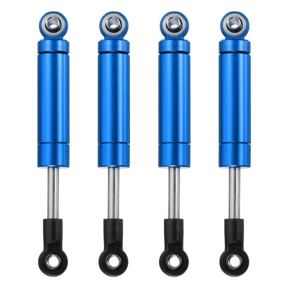 4 Pcs RC Shock Absorber 1/10 72mm Internal Spring Oil Shock Absorber Dampers for 1/10 RC Car Crawler Racing Truck Upgrade Parts, Dark Blue