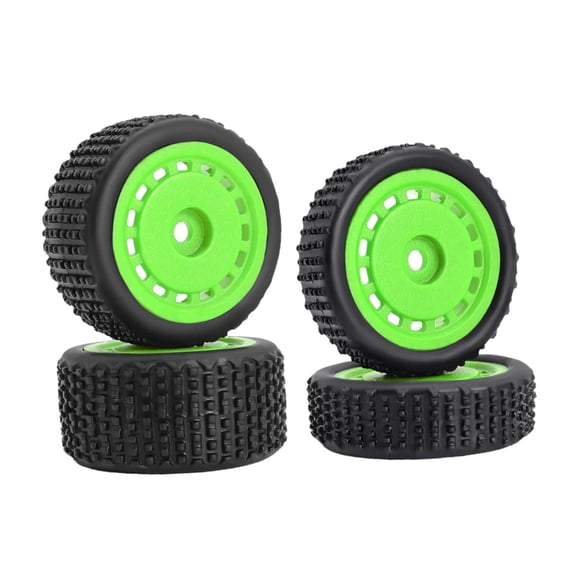 4 Pcs RC Tire Wheel Nylon Upgrade Lightweight 7mm Hex Hub for 1/24 Micro B RC Car Crawler Trucks