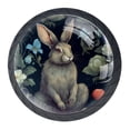 thumbnail image 1 of 4 Pcs Rabbit Knobs for Kitchen Cabinet Cupboard Dresser Bookcase Drawer Pulls Handles Round Home Decor, 1 of 8