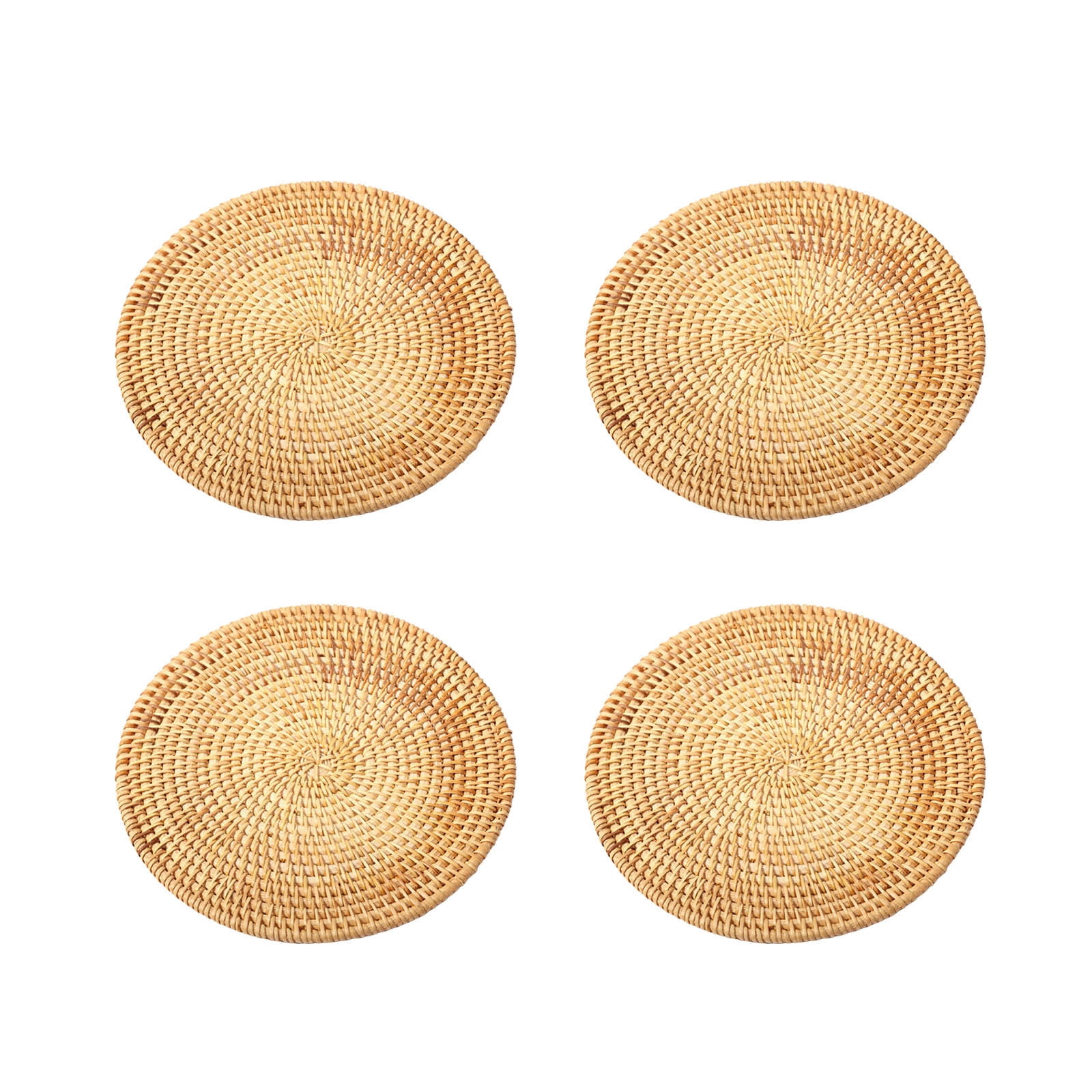 4 Pcs Rattan Trivets For Hot Dishes Insulated Hot Pads Durable Pot