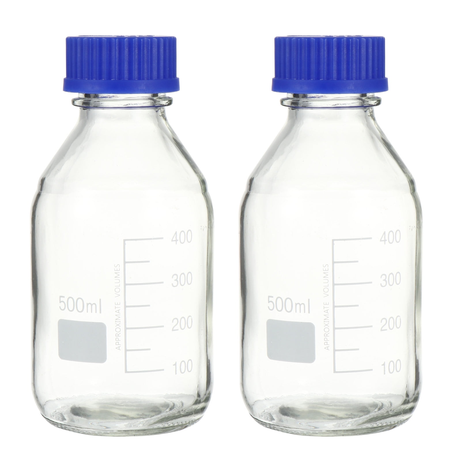 4 Pcs Reagent Bottle Liquid Storage Glass Bottles Container Sample