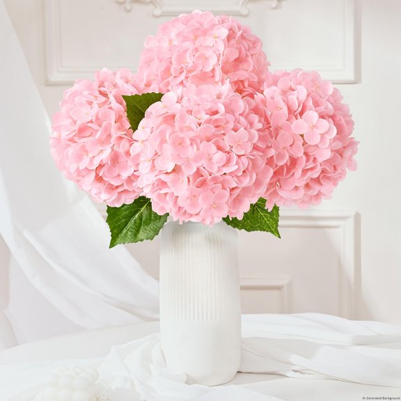 4 Pcs Real Touch Hydrangea Artificial Flowers