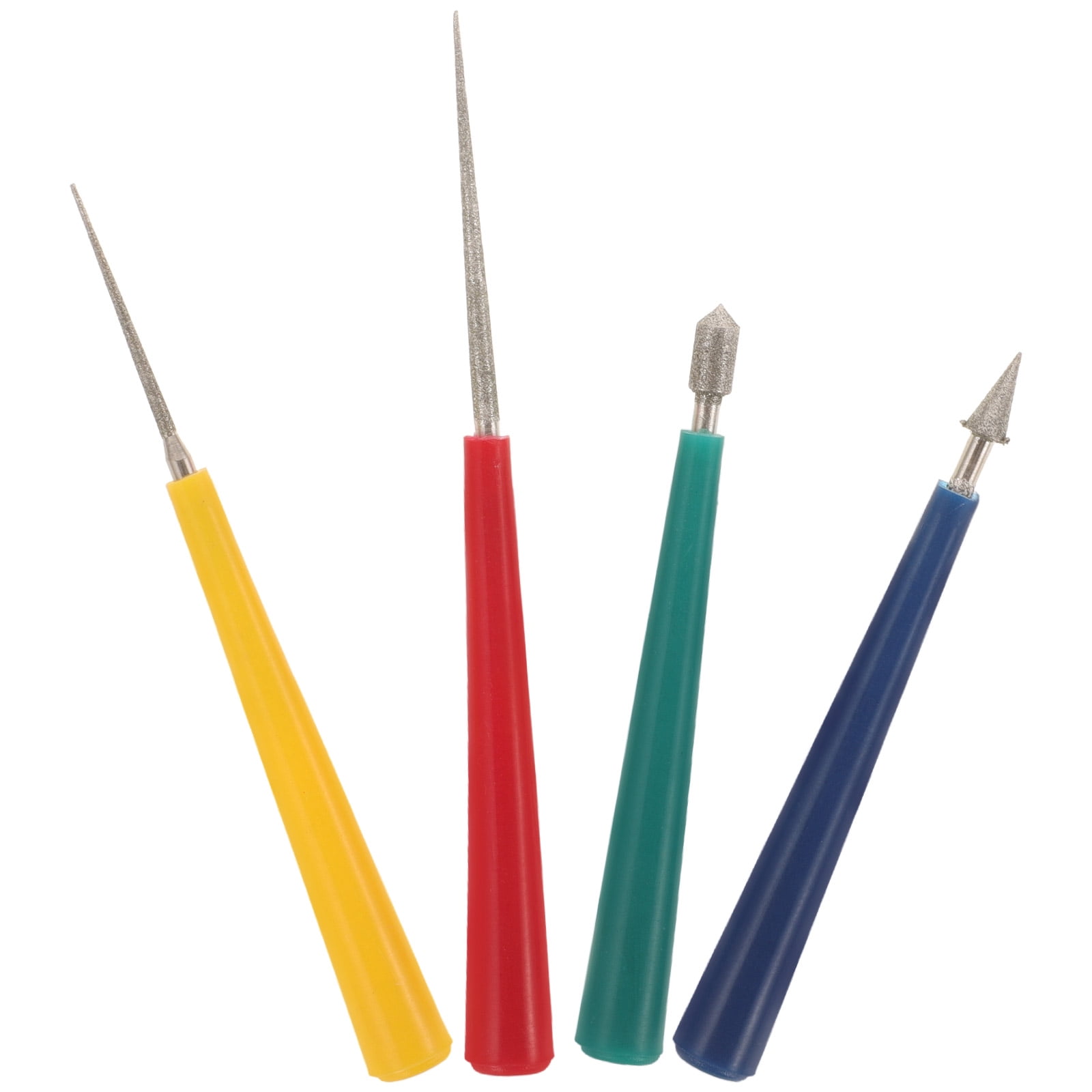 4 Pcs Reaming Needle Rock Reamer Diamond Reamer for Pearl Crafts Reamer Diamond Reamer Grinding Tool