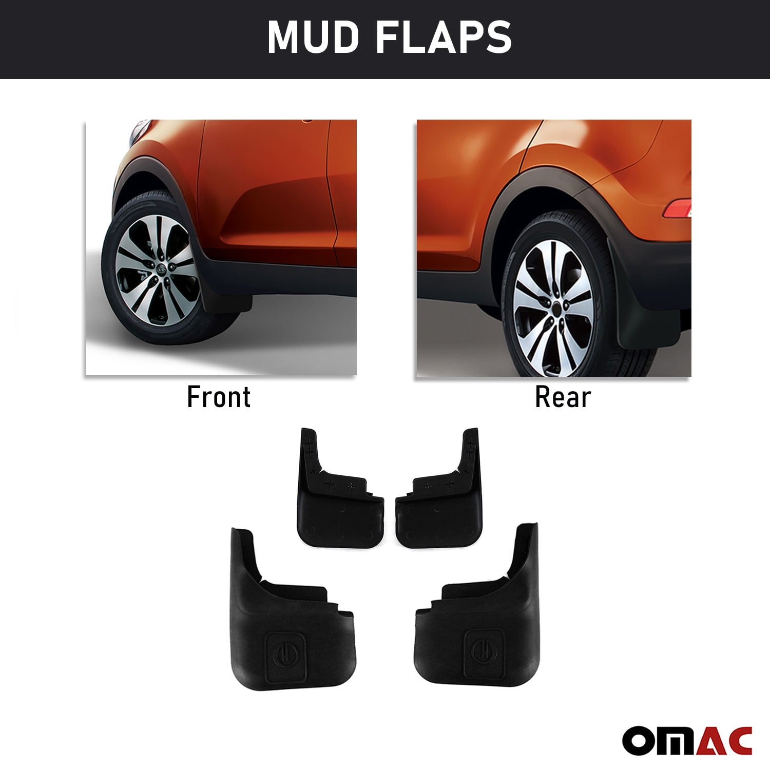 4 Pcs Rear & Front Mud Flaps Splash Guards For Volkswagen Tiguan SUV