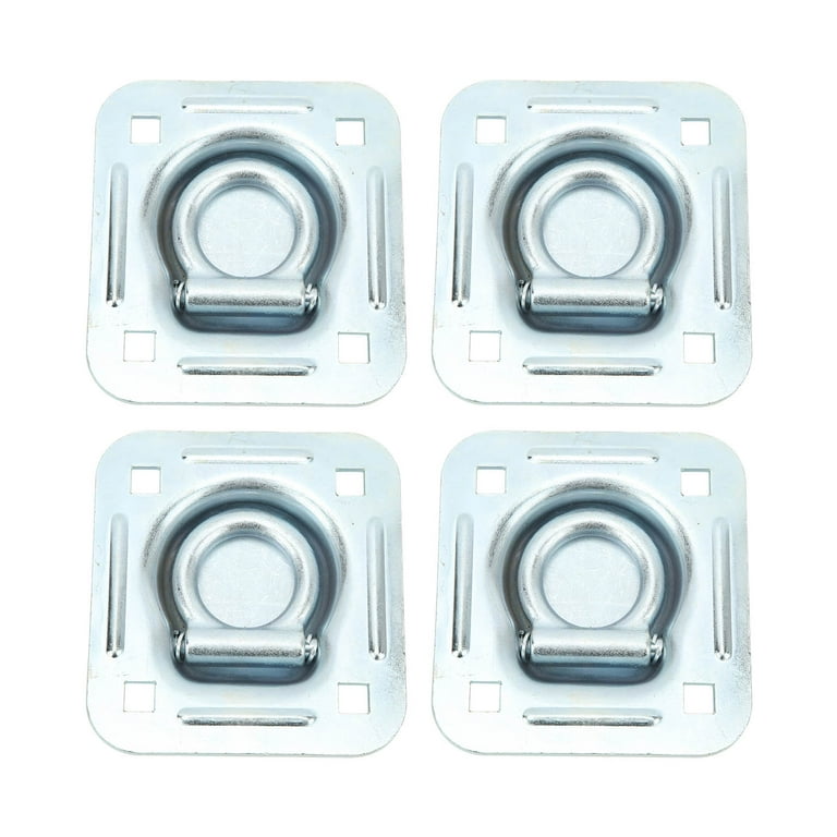 4 Pcs Recessed Tie Down D Rings Heavy Duty 124x114mm Flush Mount Cargo Tie Down Anchors for Vans Trailers Walmart