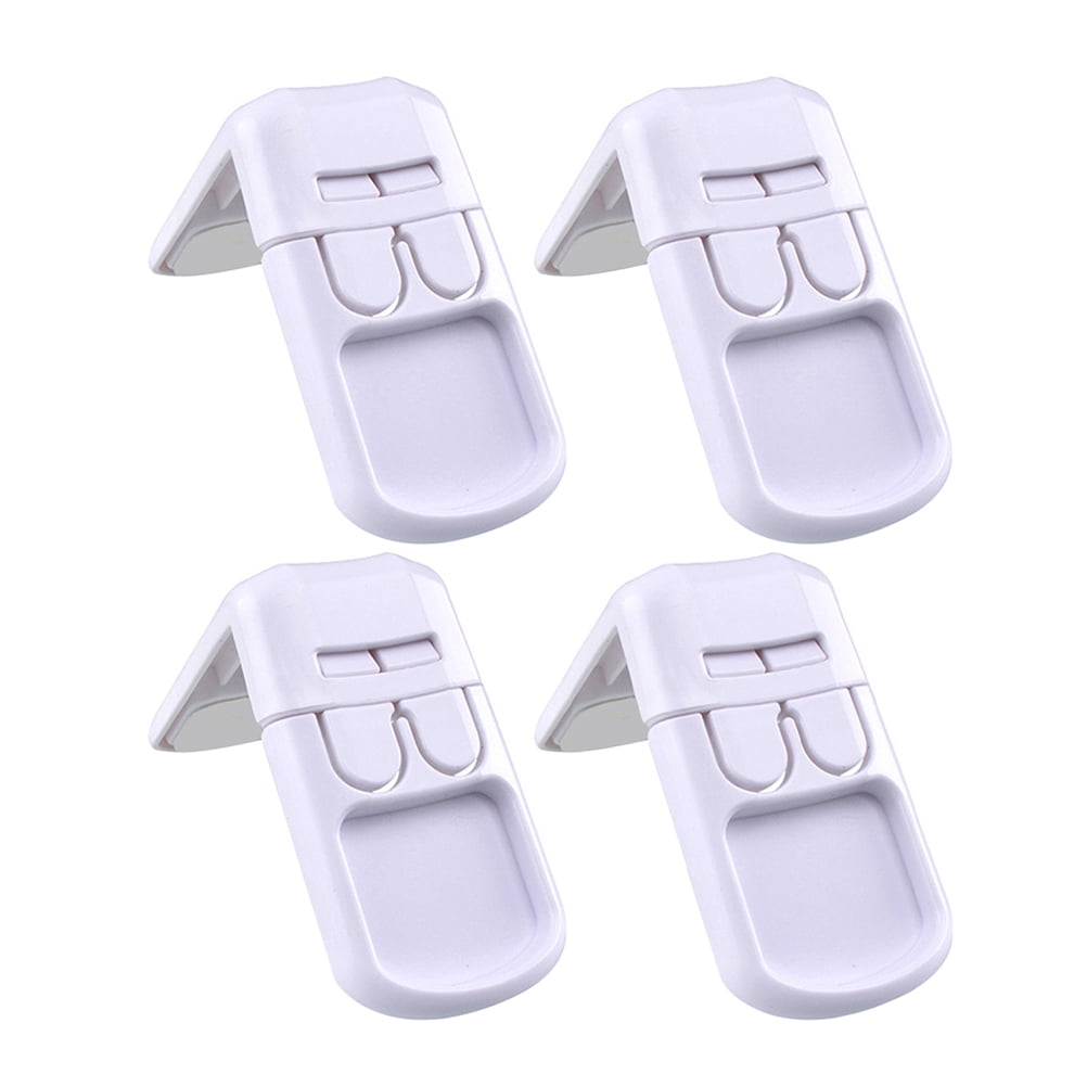 4 Pcs Rectangular Lock Refrigerator Childproof Locks Baby for Drawers
