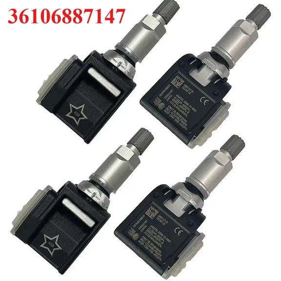 4 Pcs Replacement 433MHz TPMS Sensor for BMW F40/G20/G22/G30/G11/F12/G32/G15/G01/G05, X3/X4/X5/X6/X7. Part Numbers: 36106887147, 6887140-01.