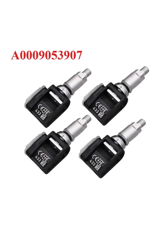 4 Pcs Replacement 433MHz TPMS Sensor for Mercedes-Benz C190/W205/C205/N293/X253/C253/C217/R172. Part Number: A0009053907.