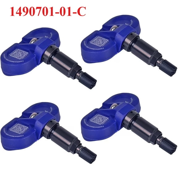 4 Pcs Replacement Bluetooth TPMS Sensor for 20212024 Tesla Model Y / 3 / S / X. Part Numbers: 1490701-01-C, 1490701-01-B.