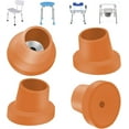 thumbnail image 1 of 4 Pcs Replacement Feet for Bath Chair Shower Chair Leg Caps Heavy Duty Replacement Feet for Shower Chair Bath Seat, 1 of 1