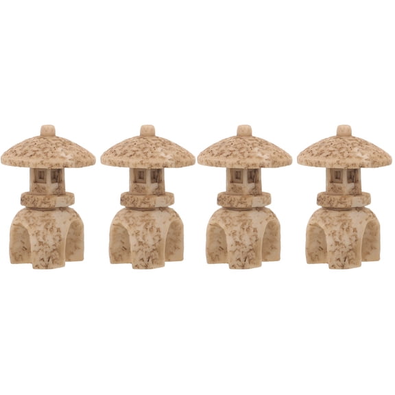 4 Pcs Resin Office Decor Fish Tank Decoration Miniature Model Sand Table Travel