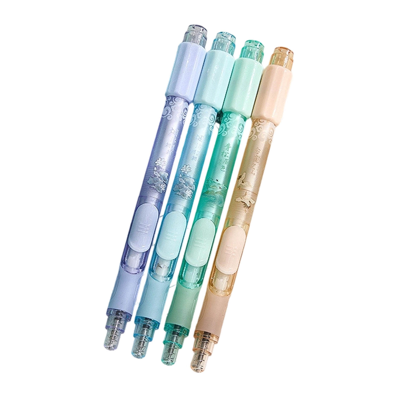 Pen Retractable Note 4 Pcs Retractable Gel Pen Black Inks Gel Pen 0.5mm Signing Pens with ...