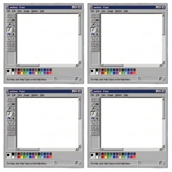 4 Pcs Retro Computer Pattern Sticky Notes, Novelty Notepad Sticky Note Pads Vintage Memo Pads for Journal Planners Home Office