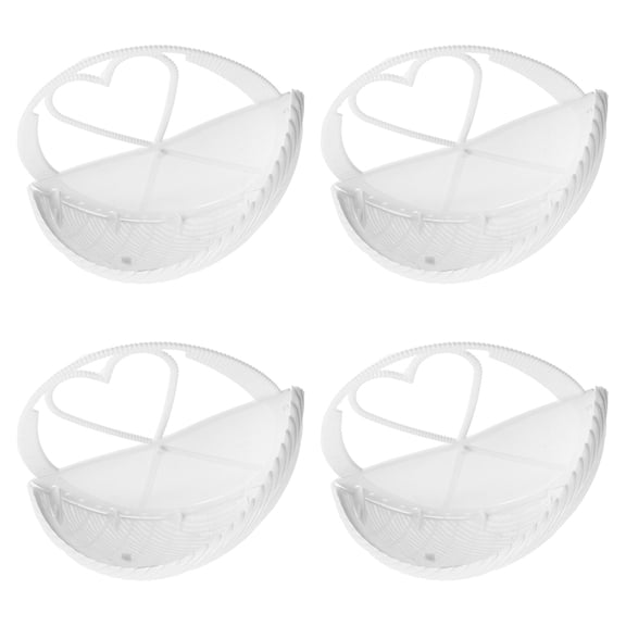 4 Pcs Retro Flower Pot Wall Mounted Flowerpot Planter Decor Pots for Indoor Plants White