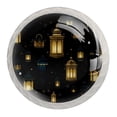 thumbnail image 1 of 4 Pcs Retro Lantern Knobs for Kitchen Cabinet Cupboard Dresser Bookcase Drawer Pulls Handles Round Home Decor, 1 of 8