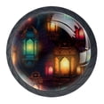 thumbnail image 1 of 4 Pcs Retro Lantern Knobs for Kitchen Cabinet Cupboard Dresser Bookcase Drawer Pulls Handles Round Home Decor, 1 of 8