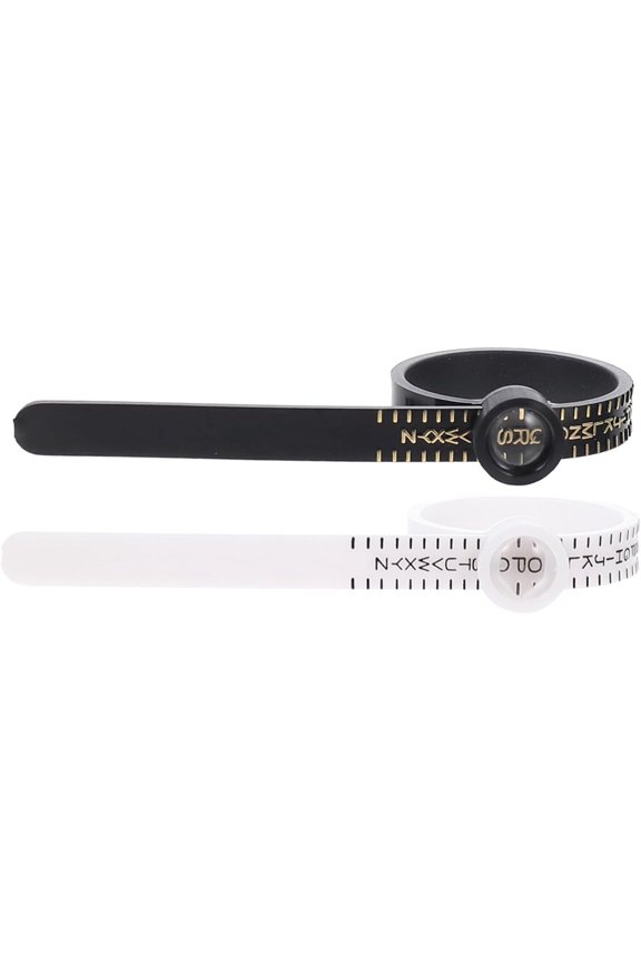 4 Pcs Ring Measurement Plastic Jewels Ring Gauge Sizer Ring Sizer Measuring Gauge Men and Women U.k.