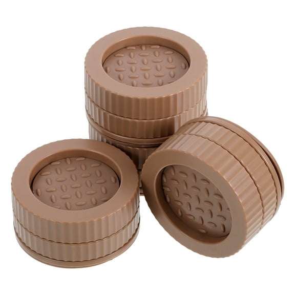 4 Pcs Risers for Table Legs Rear Plug Screws Joint Connecting Brown