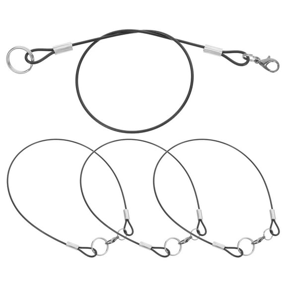 4 Pcs Robust Touch Pen Rope with Clips Writing Supplies Silver