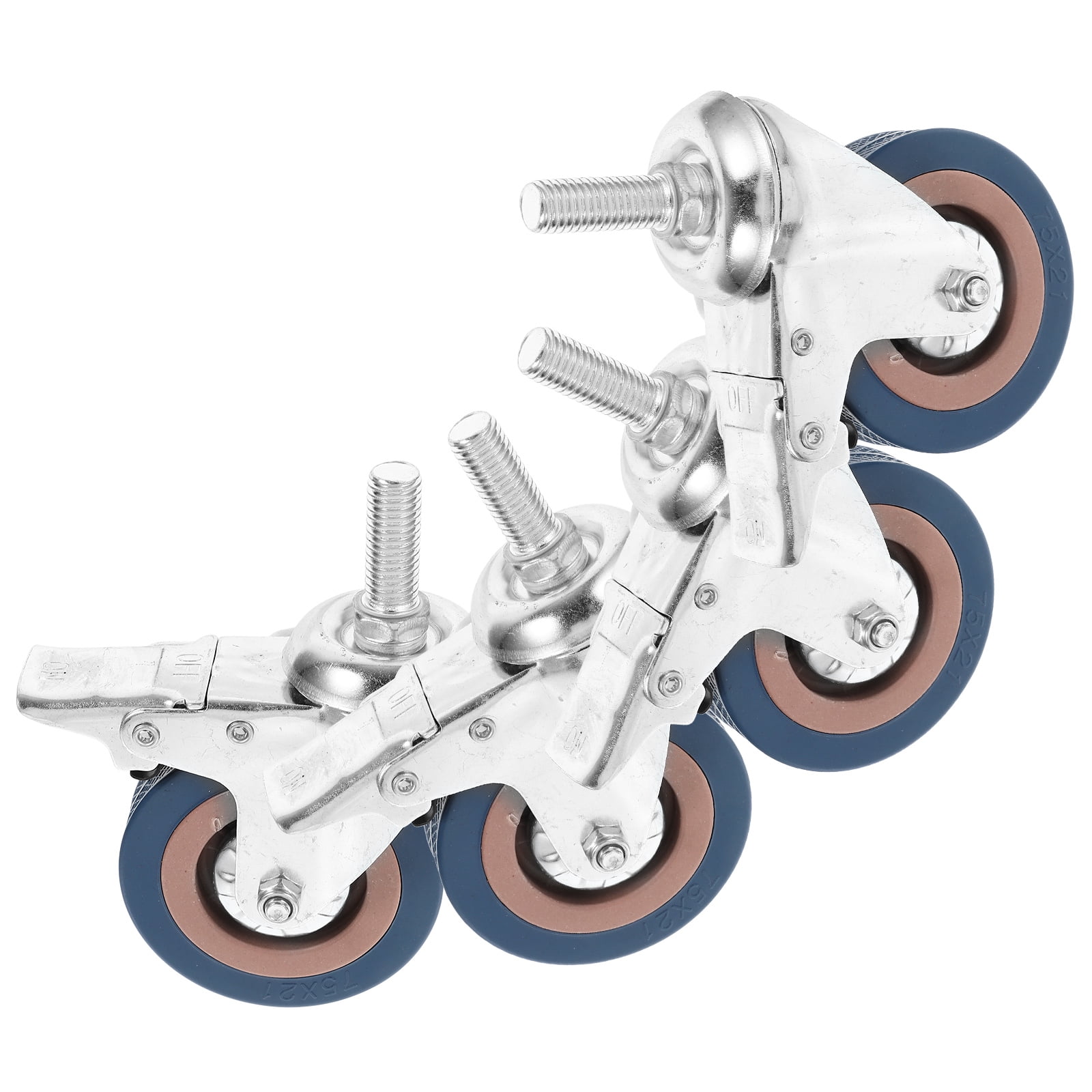 4 Pcs Rolling Wheel PVC Caster Industrial Carts Industrial Caster ...